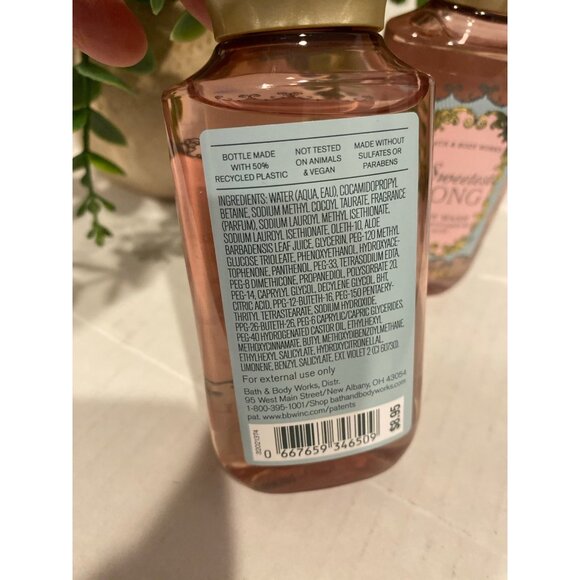 Bath & Body Works “Sweetest Song” New Travel Size Body Wash X 2 - Picture 3 of 5